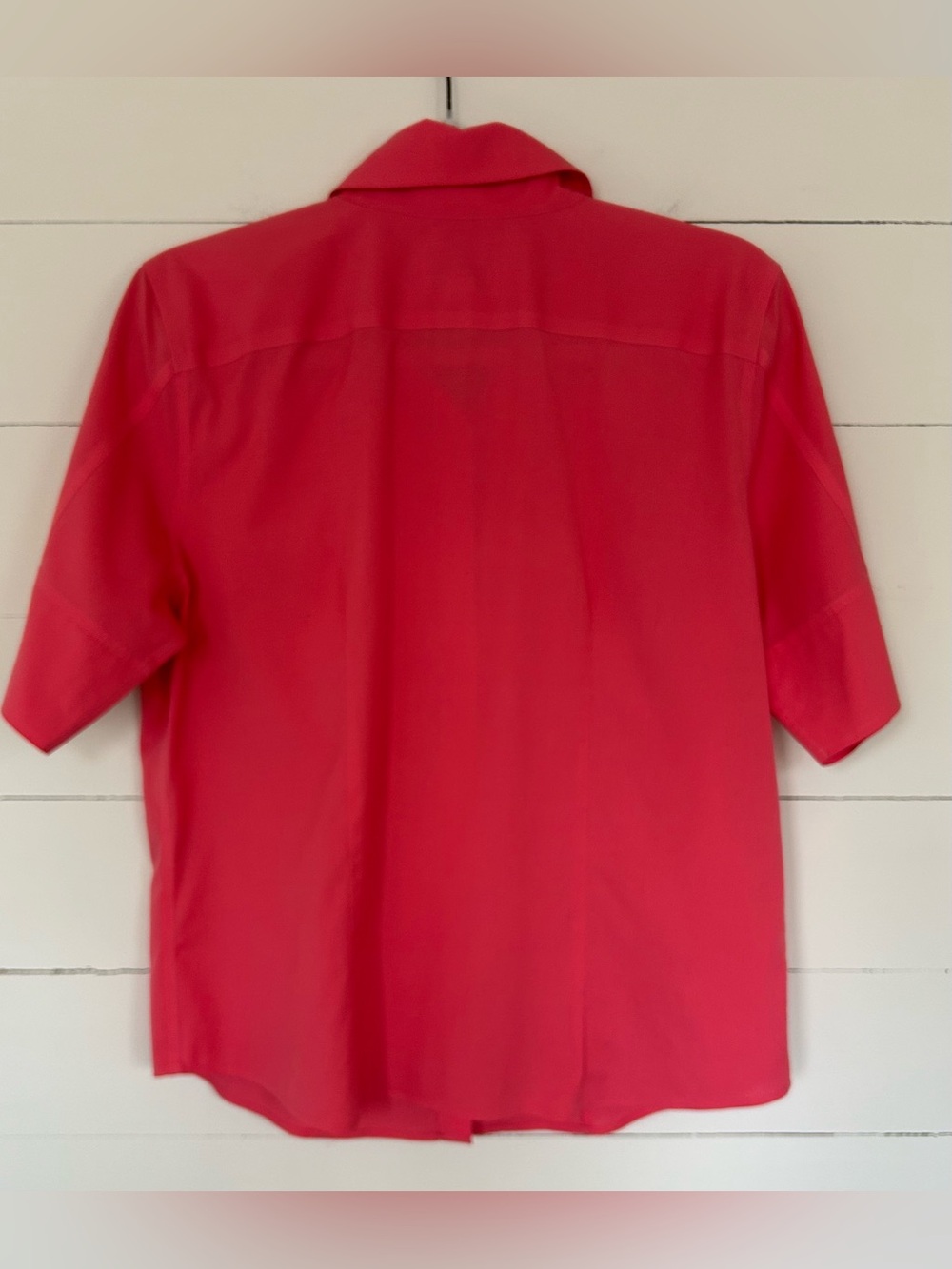 Women’s Talbots Short Sleeve Button-Down Wrinkle Resistant Shirt in Coral, Sz 12 - Picture 3 of 5